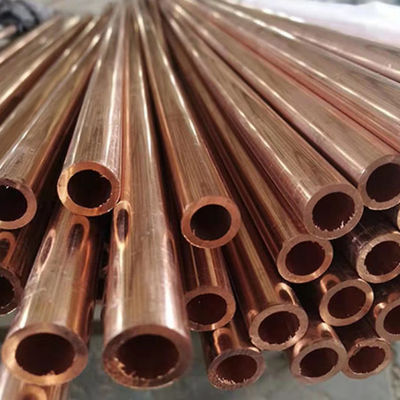 Dureza entre 3,5 y 4,0 Tubo de cobre recto ASTM B280 Opaco