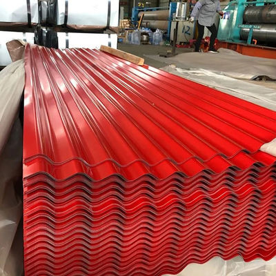 Hoja de acero galvanizado prepintada Hoja de techo recubierta de color 0,3 mm-2 mm