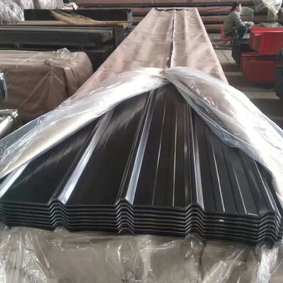 Hoja de techo de acero ondulado galvanizado de arcilla acristalada