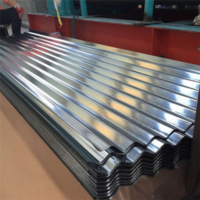 Hoja de techo de acero ondulado de zinc glaseado para edificios residenciales