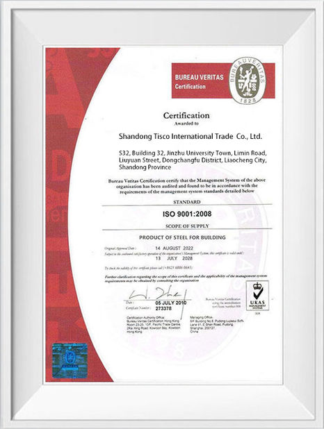 China Shandong Hongxin International Trade Co., LTD. certificaciones